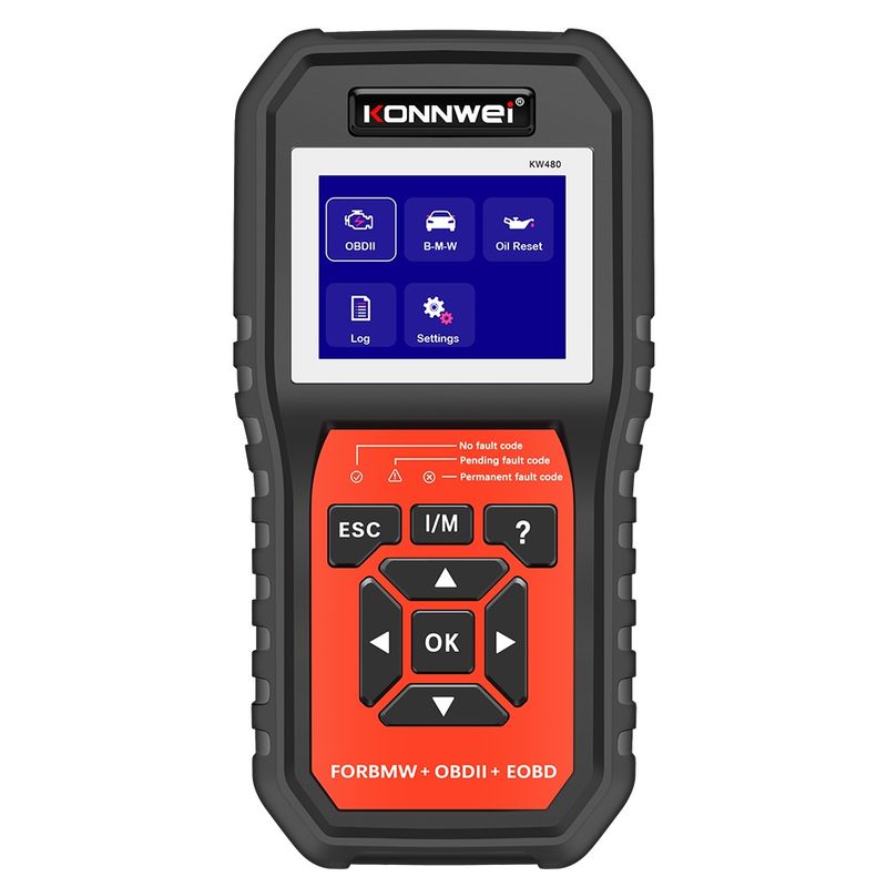 Auto si Moto - Reparatii si depanare - Sisteme de diagnoza - Tester Diagnoza Auto Konnwei KW480, Functii Complete pentru BMW, OBD2, Resetare Ulei, Citire Coduri, Test Motor, ABS - Infinity.ro