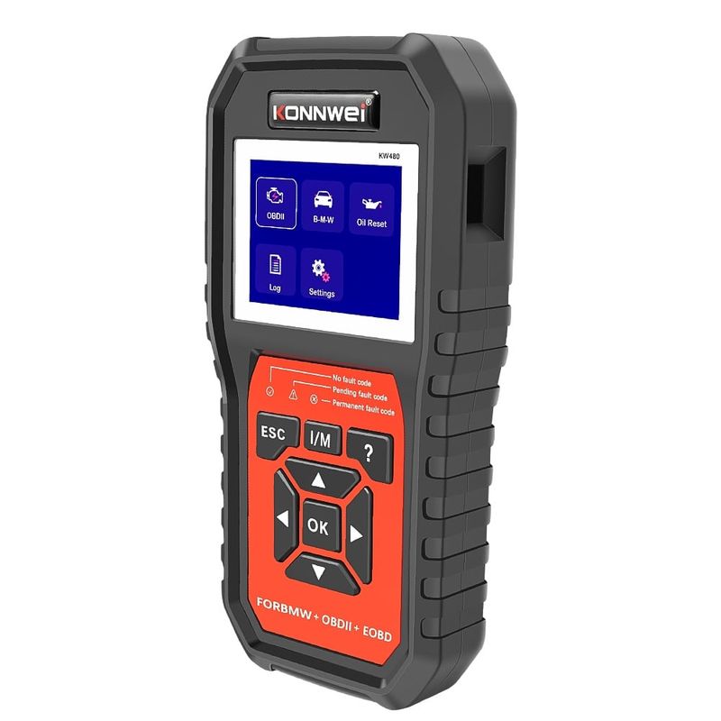 Auto si Moto - Reparatii si depanare - Sisteme de diagnoza - Tester Diagnoza Auto Konnwei KW480, Functii Complete pentru BMW, OBD2, Resetare Ulei, Citire Coduri, Test Motor, ABS - Infinity.ro