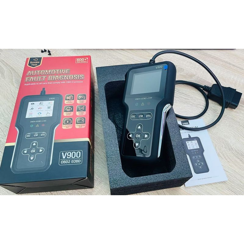 Auto si Moto - Reparatii si depanare - Sisteme de diagnoza - Tester Auto OBD2 Techstar V900 Plus, Diagnoza Motor si Transmisie, peste 600 Coduri Live, Test Baterie si Senzori - Infinity.ro