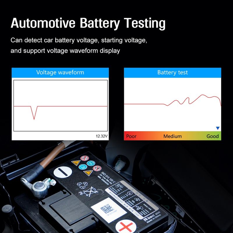 Auto si Moto - Reparatii si depanare - Sisteme de diagnoza - Tester Auto OBD2 Techstar V900 Plus, Diagnoza Motor si Transmisie, peste 600 Coduri Live, Test Baterie si Senzori - Infinity.ro
