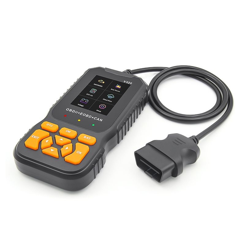 Auto si Moto - Reparatii si depanare - Sisteme de diagnoza - Scanner Auto Profesional OBD2 Techstar® V520, Diagnoza Motor, Citire si Stergere Coduri Eroare, Date Live, Imprimare - Infinity.ro