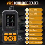 Auto si Moto - Reparatii si depanare - Sisteme de diagnoza - Scanner Auto Profesional OBD2 Techstar® V520, Diagnoza Motor, Citire si Stergere Coduri Eroare, Date Live, Imprimare - Infinity.ro