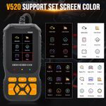 Auto si Moto - Reparatii si depanare - Sisteme de diagnoza - Scanner Auto Profesional OBD2 Techstar® V520, Diagnoza Motor, Citire si Stergere Coduri Eroare, Date Live, Imprimare - Infinity.ro