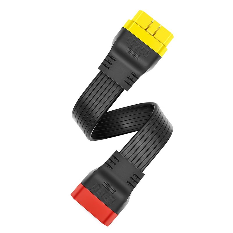 Auto si Moto - Reparatii si depanare - Sisteme de diagnoza - Cablu extensie OBDII JFIND JF36, 16 pini, 36cm, transmisie rapida, compatibil 12V/24V, impermeabil, rezistent temp - Infinity.ro