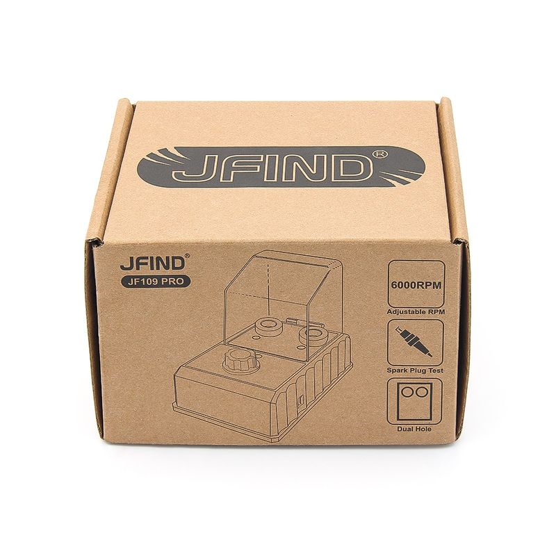 Auto si Moto - Reparatii si depanare - Scule auto - Testere si multimetre - Tester pentru bujii auto si moto JFIND JF109 Pro, 2 orificii testare simultana, reglaj rpm 1000-6000, analiza diag - Infinity.ro