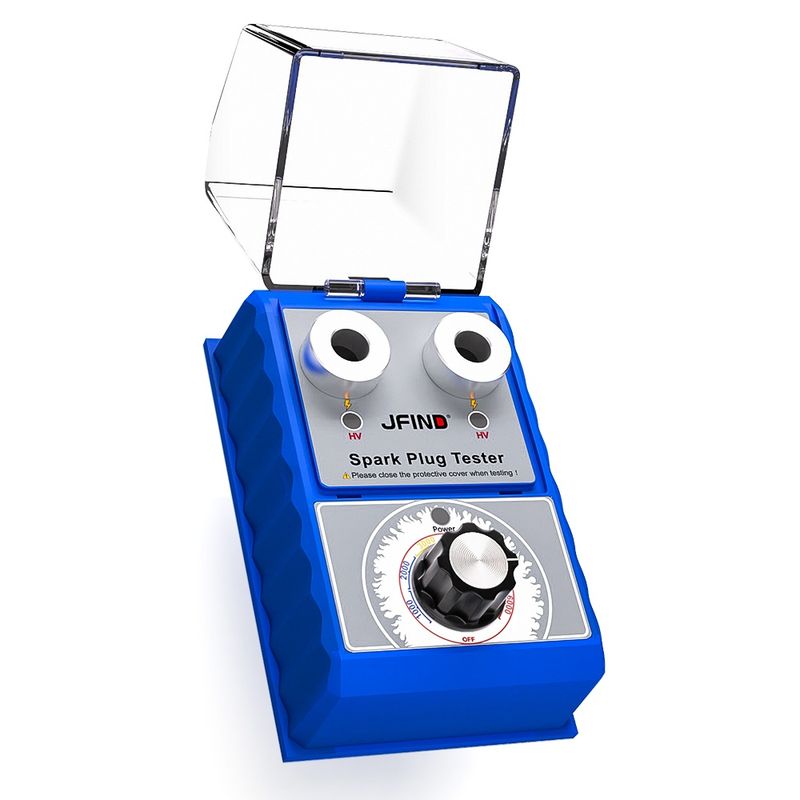 Auto si Moto - Reparatii si depanare - Scule auto - Testere si multimetre - Tester pentru bujii auto si moto JFIND JF109 Pro, 2 orificii testare simultana, reglaj rpm 1000-6000, analiza diag - Infinity.ro