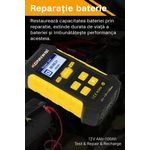 Auto si Moto - Reparatii si depanare - Scule auto - Testere si multimetre - Tester Baterie Auto KONNWEI KW510, Testare CCA, Incarcare, Reparatie, Suport 12V, Rezistenta, SOH, SOC, Test Ripple - Infinity.ro