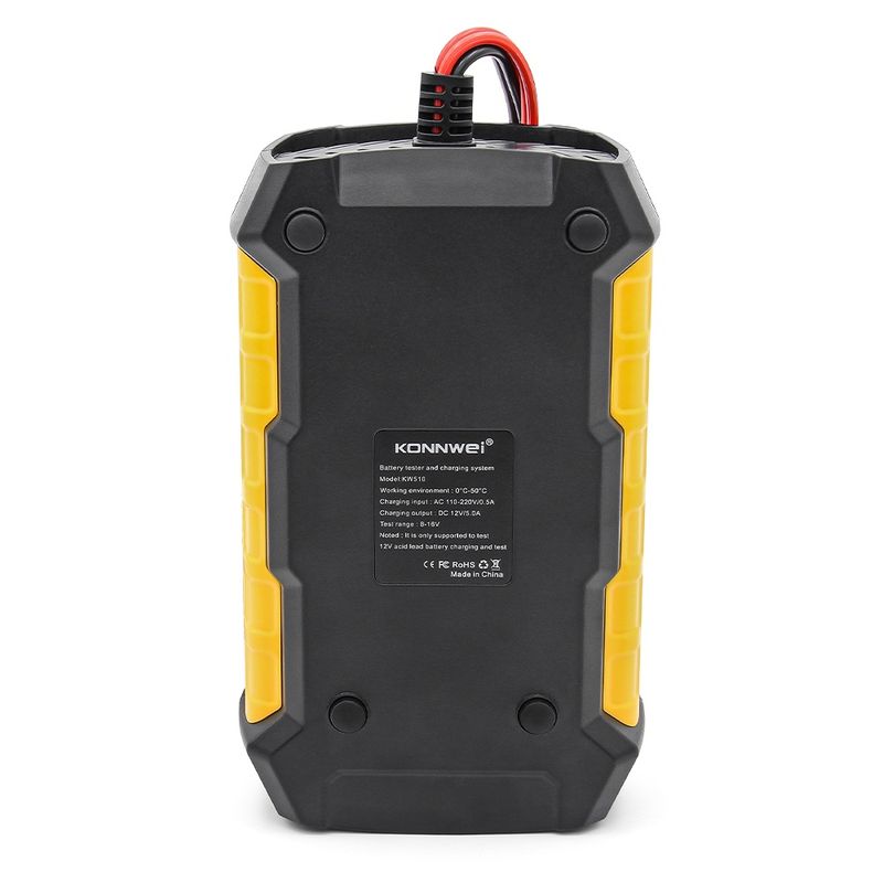 Auto si Moto - Reparatii si depanare - Scule auto - Testere si multimetre - Tester Baterie Auto KONNWEI KW510, Testare CCA, Incarcare, Reparatie, Suport 12V, Rezistenta, SOH, SOC, Test Ripple - Infinity.ro