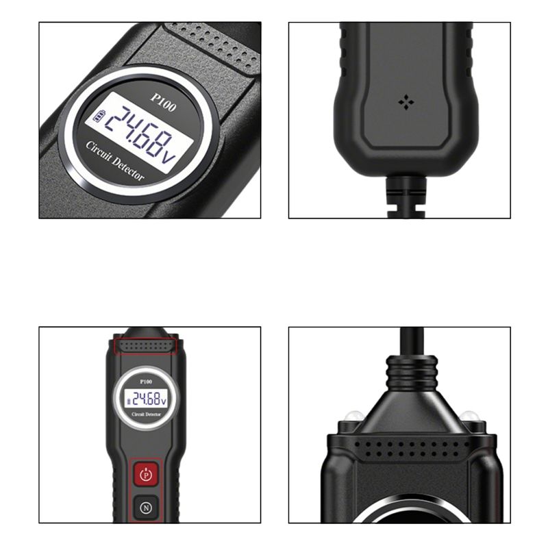 Auto si Moto - Reparatii si depanare - Scule auto - Testere si multimetre - Dispozitiv Profesional Testare Circuite Auto Techstar® YM-P100, Multimetru Inteligent cu Ecran LCD, 107V - Infinity.ro