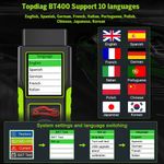 Auto si Moto - Reparatii si depanare - Scule auto - Testere si multimetre - Tester auto Topdiag BT400 4 in 1, test baterie, tensiune pini OBD2, pierderi curent, asistenta inlocuire acumulator - Infinity.ro