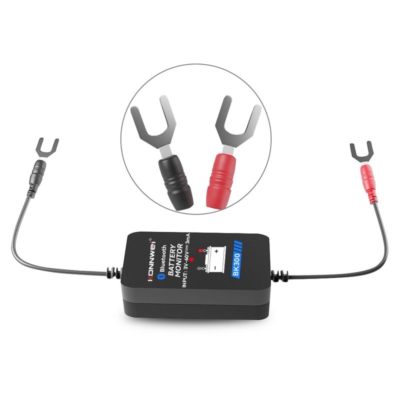 Auto si Moto - Reparatii si depanare - Scule auto - Testere si multimetre - Tester Baterie Auto Inteligent cu Bluetooth 5.0 KONNWEI BK300, Aplicatie Telefon, Android si iOS, Monitor Baterie Wifi - Infinity.ro