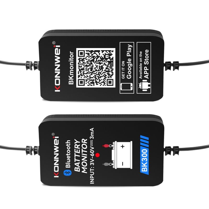 Auto si Moto - Reparatii si depanare - Scule auto - Testere si multimetre - Tester Baterie Auto Inteligent cu Bluetooth 5.0 KONNWEI BK300, Aplicatie Telefon, Android si iOS, Monitor Baterie Wifi - Infinity.ro