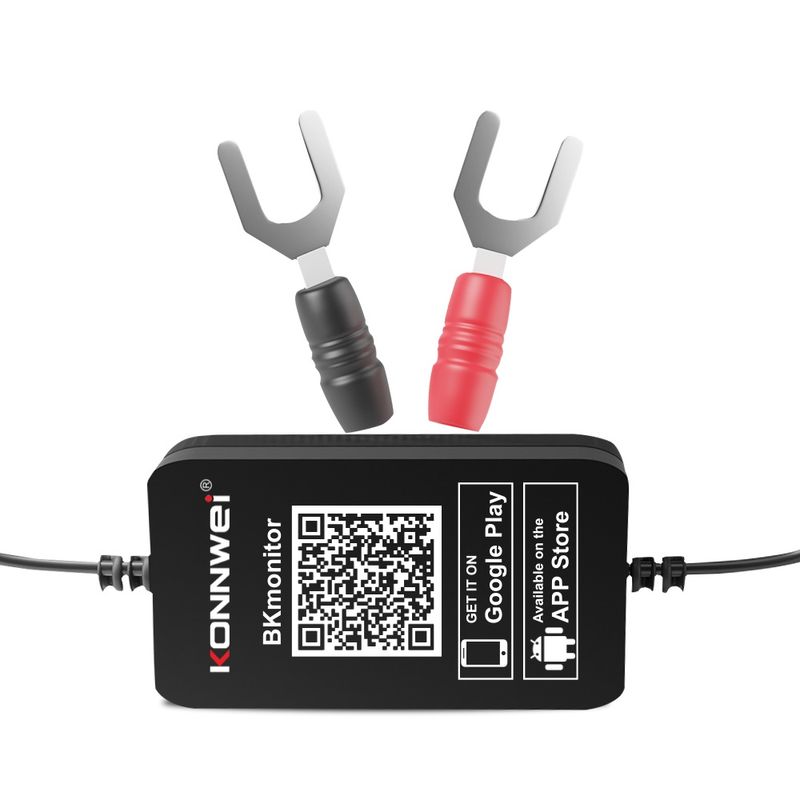 Auto si Moto - Reparatii si depanare - Scule auto - Testere si multimetre - Tester Baterie Auto Inteligent cu Bluetooth 5.0 KONNWEI BK300, Aplicatie Telefon, Android si iOS, Monitor Baterie Wifi - Infinity.ro