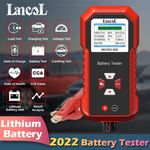 Auto si Moto - Reparatii si depanare - Scule auto - Testere si multimetre - Tester baterie auto Lancol MICRO-500, verificare rapida 12V Plumb-Acid si LiFePO4, compatibil AGM, GEL, EFB, rosu negru - Infinity.ro