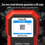 Auto si Moto - Reparatii si depanare - Scule auto - Testere si multimetre - Tester baterie auto Lancol MICRO-500, verificare rapida 12V Plumb-Acid si LiFePO4, compatibil AGM, GEL, EFB, rosu negru - Infinity.ro
