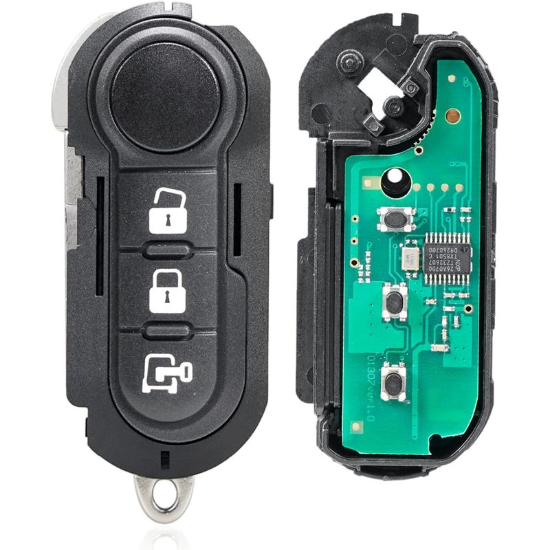 Auto si Moto - Electronice auto - Accesorii electronice auto - Cheie Auto Completa Programabila, cu telecomanda 433MHz, 3 butoane, cip PCF7946, sistem Marelli compatibila Fiat Ducato - Infinity.ro