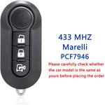 Auto si Moto - Electronice auto - Accesorii electronice auto - Cheie Auto Completa Programabila, cu telecomanda 433MHz, 3 butoane, cip PCF7946, sistem Marelli compatibila Fiat Ducato - Infinity.ro