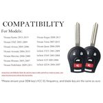 Auto si Moto - Electronice auto - Accesorii electronice auto - Cheie Auto Programabila Completa 3+1 butoane, Compatibila Nissan X-Trail, Senta, Versa, Altima, Infiniti FX35, 45 - Infinity.ro