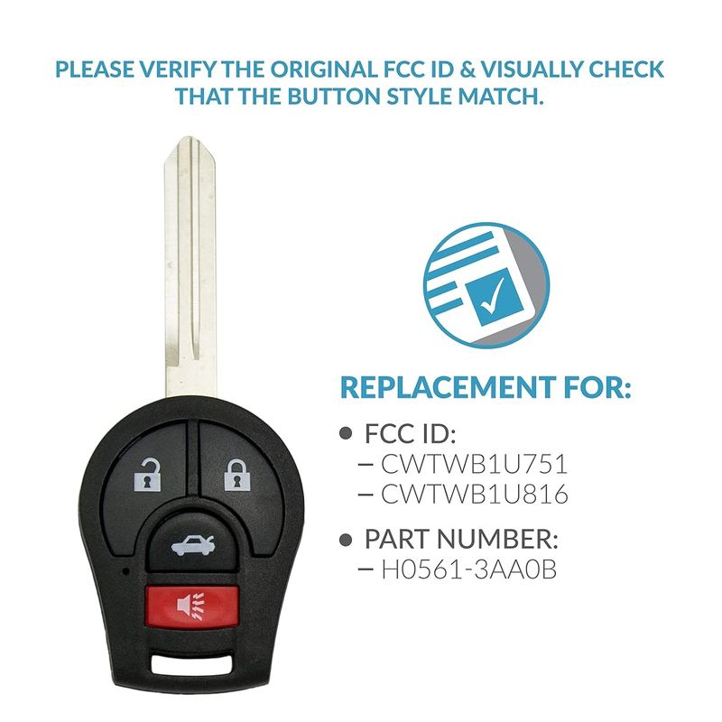 Auto si Moto - Electronice auto - Accesorii electronice auto - Cheie Auto Programabila Completa 3+1 butoane, Compatibila Nissan X-Trail, Senta, Versa, Altima, Infiniti FX35, 45 - Infinity.ro