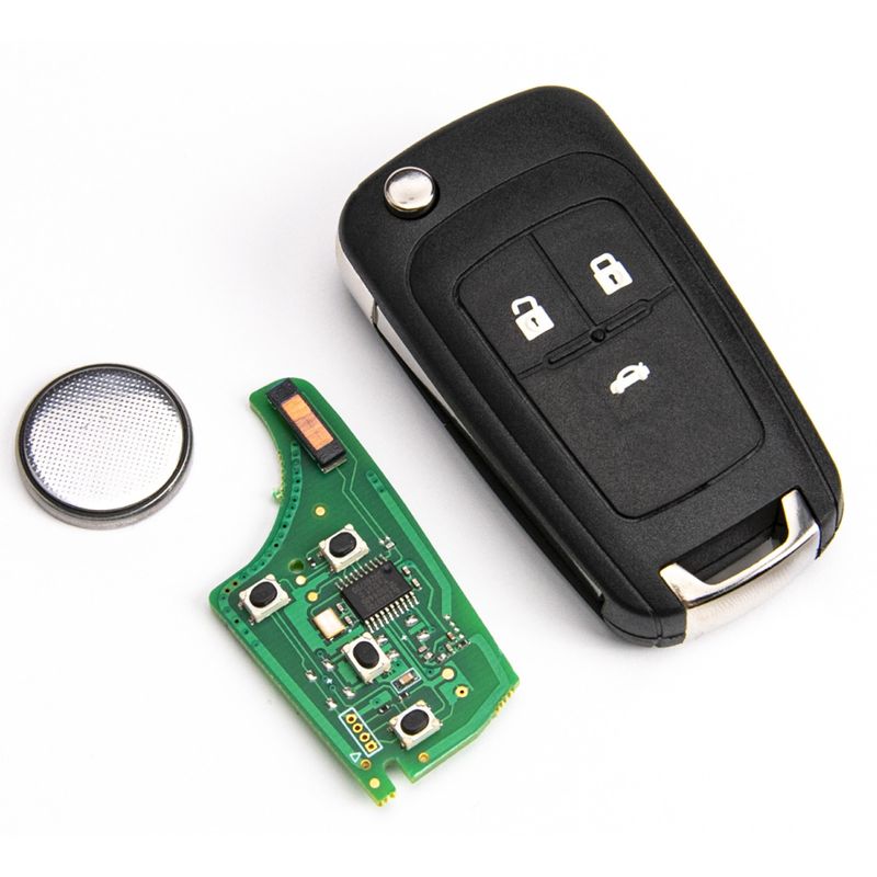 Auto si Moto - Electronice auto - Sisteme de inchidere centralizata - Cheie Auto Completa Programabila, Compatibila Chevrolet Captiva, Cruze, Malibu, Opel Antara, cu 4+1 butoane - Infinity.ro