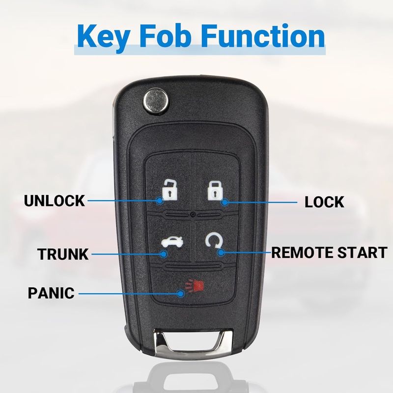 Auto si Moto - Electronice auto - Sisteme de inchidere centralizata - Cheie Auto Completa Programabila, Compatibila Chevrolet Captiva, Cruze, Malibu, Opel Antara, cu 4+1 butoane - Infinity.ro