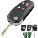 Auto si Moto - Electronice auto - Accesorii electronice auto - Cheie Auto Completa Programabila 433MHz, cu 4 butoane, cip 4D60, compatibila Jaguar X-Type, S-Type, XJ, XJR, XK, XF - Infinity.ro