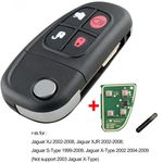 Auto si Moto - Electronice auto - Accesorii electronice auto - Cheie Auto Completa Programabila 433MHz, cu 4 butoane, cip 4D60, compatibila Jaguar X-Type, S-Type, XJ, XJR, XK, XF - Infinity.ro