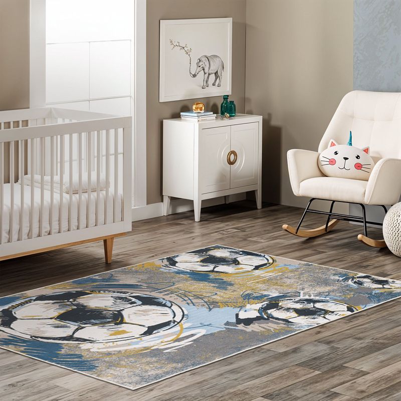 Casa si Gradina - Textile si covoare - Covoare - Covoare copii - Covor, Conceptum Hypnose, multicolor, 160x230 cm, 100% poliester, antiderapant, 213HFT1180 - Infinity.ro