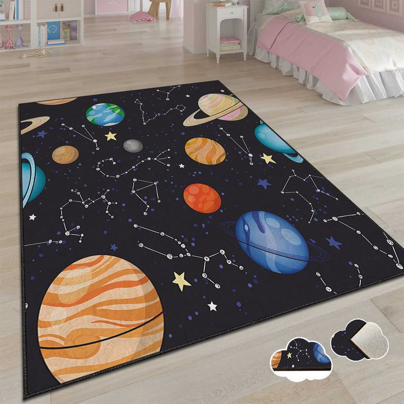 Casa si Gradina - Textile si covoare - Covoare - Covoare copii - Covor copii, Conceptum Hypnose, multicolor, 160x230 cm, 100% poliester, antiderapant, lavabil - Infinity.ro