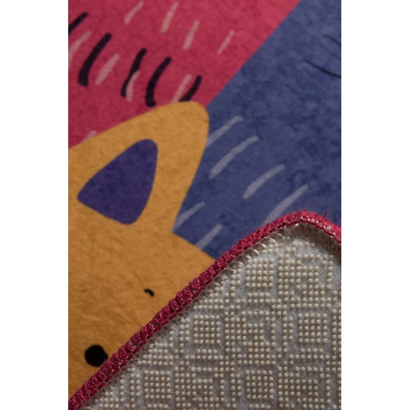 Casa si Gradina - Textile si covoare - Covoare - Covoare copii - Covor copii, Conceptum Hypnose, multicolor, 100x160 cm, 100% poliester, antiderapant, lavabil la masina, 876CHL1131 - Infinity.ro