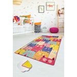 Casa si Gradina - Textile si covoare - Covoare - Covoare copii - Covor copii, Conceptum Hypnose, multicolor, 100x160 cm, 100% poliester, antiderapant, lavabil la masina, 876CHL1131 - Infinity.ro