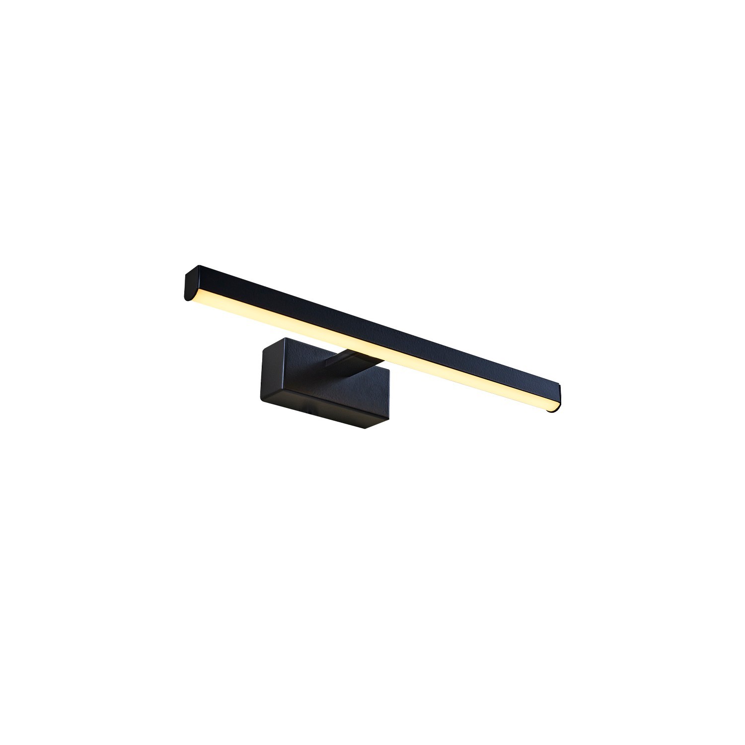 Aplica de perete, Opviq, metal, negru, 40x5x13 cm, led 8 w