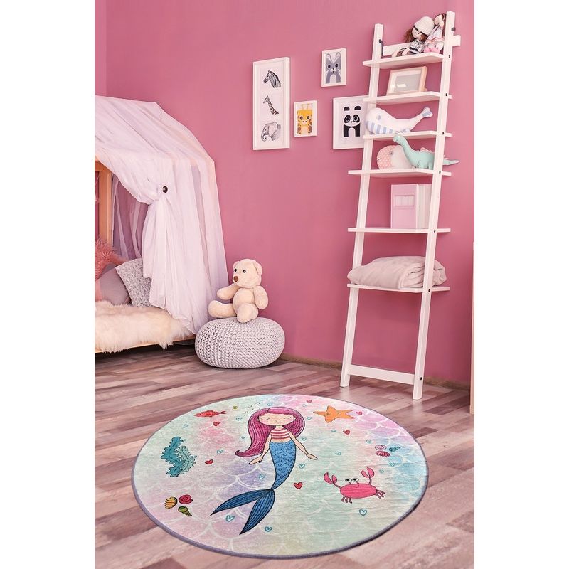 Casa si Gradina - Textile si covoare - Covoare - Covoare copii - Covor copii, Conceptum Hypnose, multicolor, 140 cm, 100% poliester, antiderapant, lavabil, 876CHL1194 - Infinity.ro