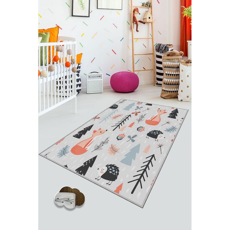 Casa si Gradina - Textile si covoare - Covoare - Covoare copii - Covor de hol, Conceptum Hypnose, multicolor, 100x150 cm, 100% poliester, antiderapant, 559HFT1594 - Infinity.ro