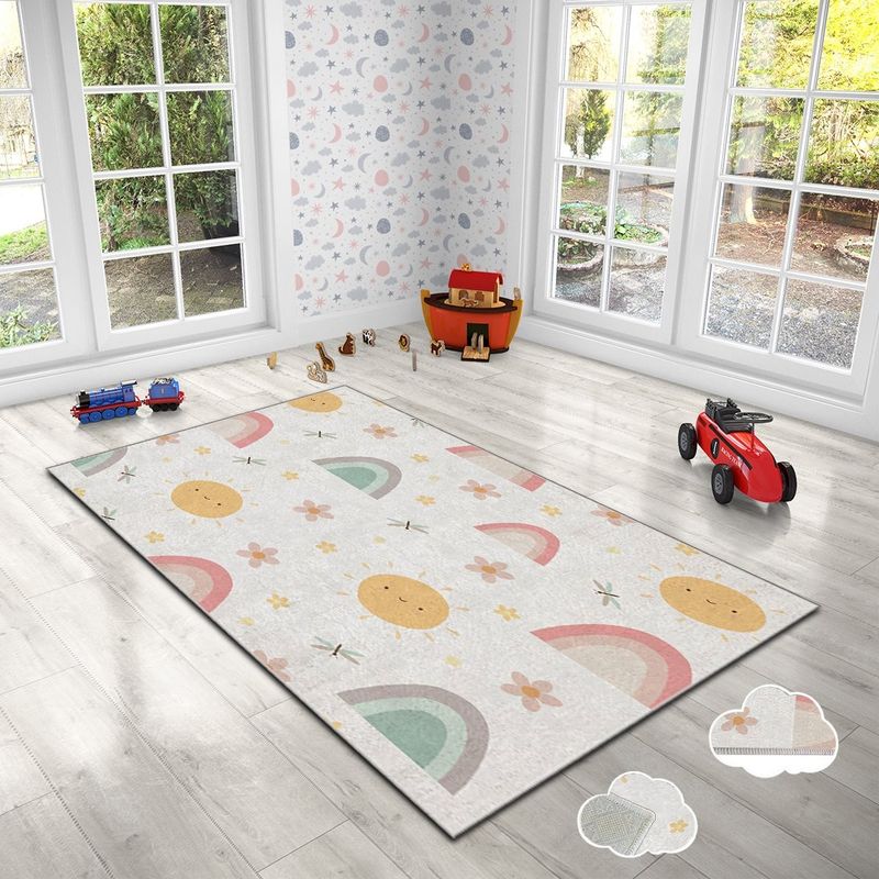 Casa si Gradina - Textile si covoare - Covoare - Covoare copii - Covor copii, Conceptum Hypnose, multicolor, 120x180 cm, 100% poliester, antiderapant, 504NGR1448 - Infinity.ro