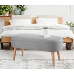 Casa si Gradina - Mobilier - Canapele si coltare - Banchete - Bancheta, Atelier Del Sofa, 100% in, gri, 100x47x40 cm - Infinity.ro