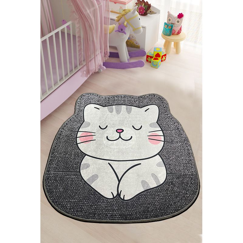 Casa si Gradina - Textile si covoare - Covoare - Covoare copii - Covor copii, Conceptum Hypnose, multicolor, diametru 80 cm, 100% poliester, antiderapant, antibacterian - Infinity.ro