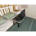 Laptop, Telefoane si Tablete - Laptopuri si accesorii - Accesorii Laptop - Alte accesorii laptop - Birou pentru laptop, Hanah Home, mdf, antracit, 60x34x24 cm - Infinity.ro