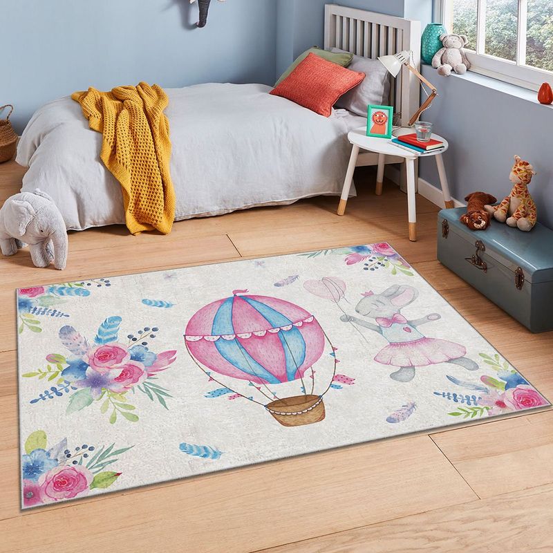 Casa si Gradina - Textile si covoare - Covoare - Covoare copii - Covor copii, Conceptum Hypnose, multicolor, 180x280 cm, 100% poliester, antiderapant, 504NGR1756 - Infinity.ro