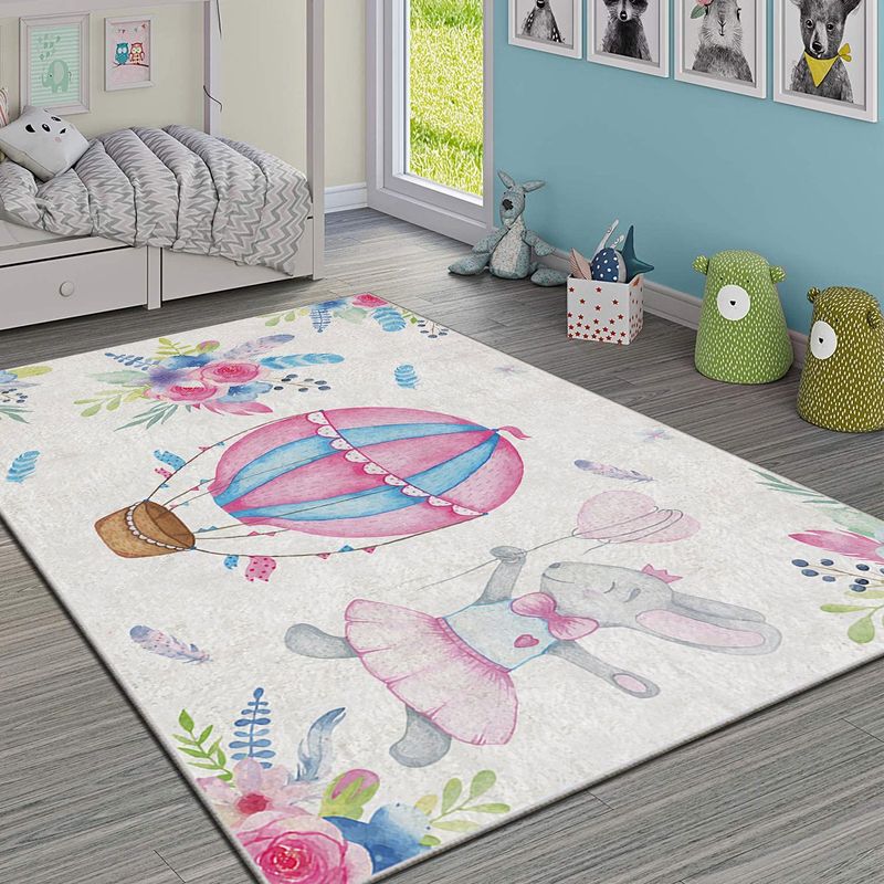 Casa si Gradina - Textile si covoare - Covoare - Covoare copii - Covor copii, Conceptum Hypnose, multicolor, 180x280 cm, 100% poliester, antiderapant, 504NGR1756 - Infinity.ro