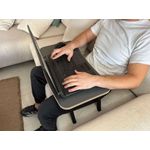 Laptop, Telefoane si Tablete - Laptopuri si accesorii - Accesorii Laptop - Alte accesorii laptop - Birou pentru laptop, Hanah Home, mdf, antracit, 60x34x24 cm - Infinity.ro