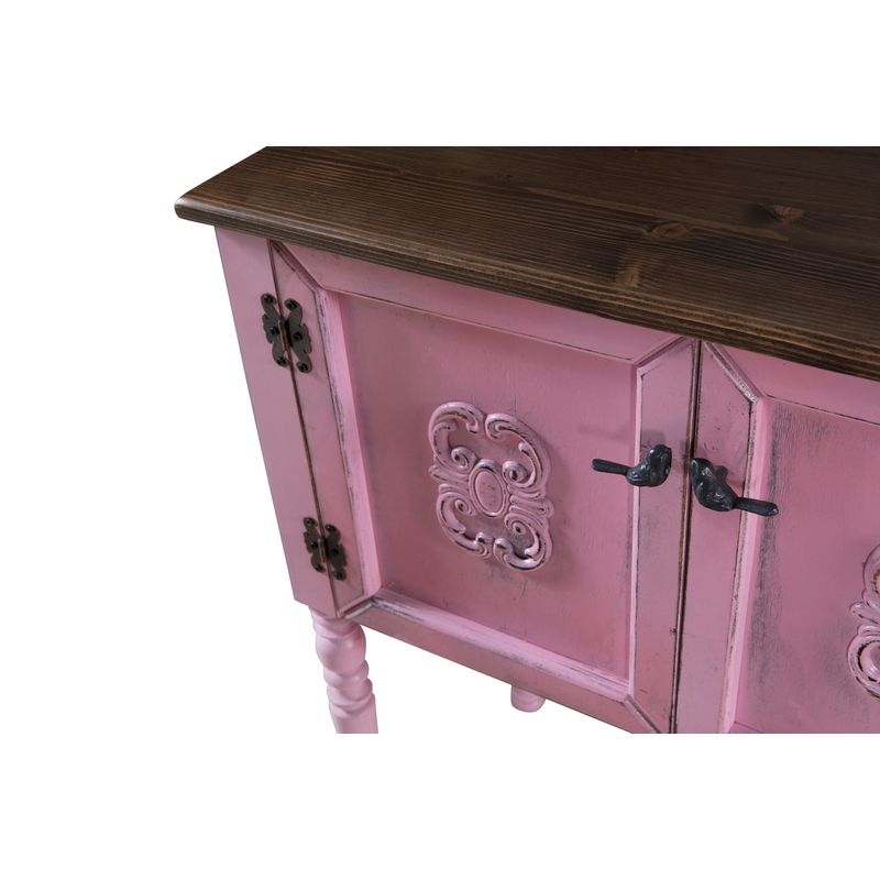 Casa si Gradina - Mobilier - Comode si corpuri - Comode - Comoda, Hanah Home, mdf, roz, 82x40x92 cm - Infinity.ro