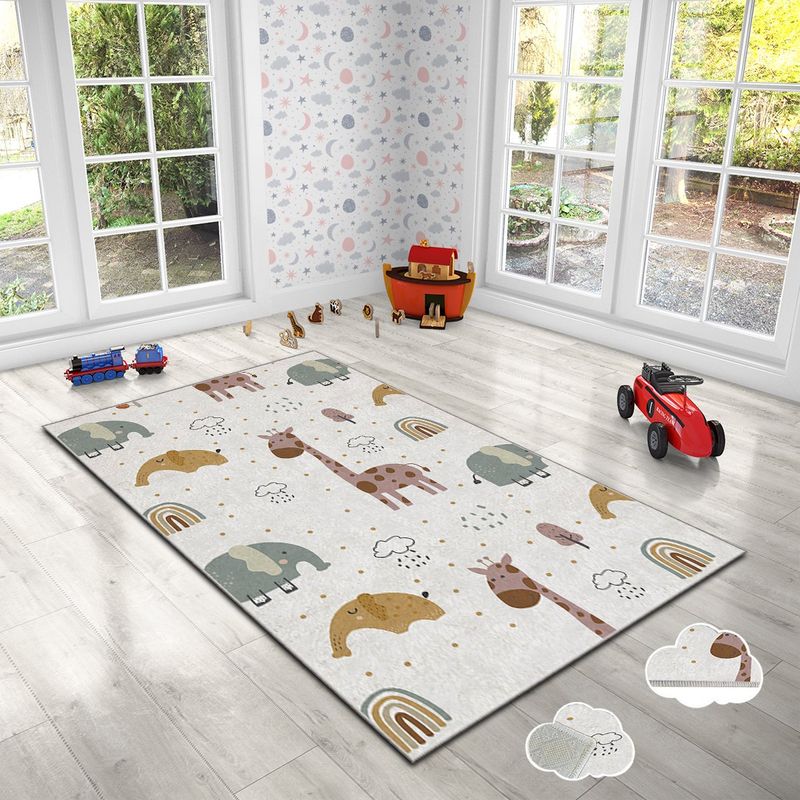 Casa si Gradina - Textile si covoare - Covoare - Covoare copii - Covor copii, Conceptum Hypnose, multicolor, 180x280 cm, 100% poliester, antiderapant, 504NGR1829 - Infinity.ro