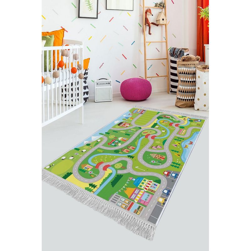 Casa si Gradina - Textile si covoare - Covoare - Covoare copii - Covor pentru copii, Conceptum Hypnose, multicolor, 120x180 cm, catifea, antiderapant - Infinity.ro