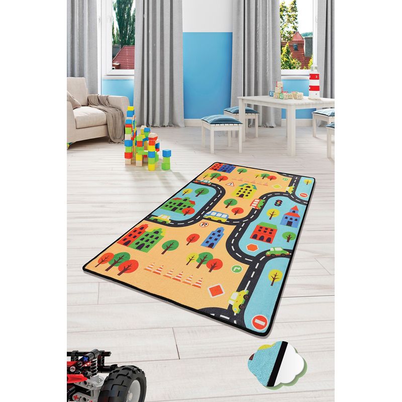 Casa si Gradina - Textile si covoare - Covoare - Covoare copii - Covor pentru copii, Conceptum Hypnose, multicolor, 140x190 cm, 100% poliester, antiderapant, 876CHL1060 - Infinity.ro