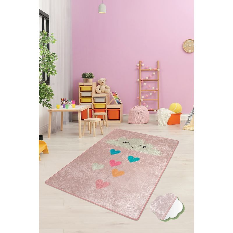 Casa si Gradina - Textile si covoare - Covoare - Covoare copii - Covor copii, Conceptum Hypnose, multicolor, 100x160 cm, 100% poliester, antiderapant, lavabil la masina, 876CHL1101 - Infinity.ro