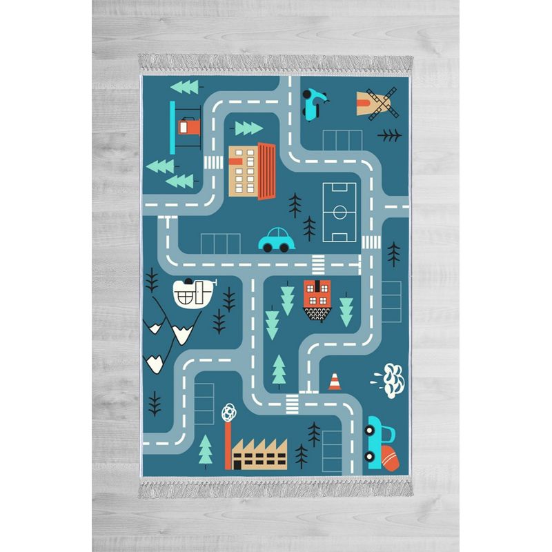 Casa si Gradina - Textile si covoare - Covoare - Covoare copii - Covor copii, Conceptum Hypnose, multicolor, 120x180 cm, catifea, antiderapant, 595HFT1696 - Infinity.ro