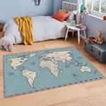 Casa si Gradina - Textile si covoare - Covoare - Covoare copii - Covor copii, Conceptum Hypnose, multicolor, 120x180 cm, 100% poliester, antiderapant, 504NGR1487 - Infinity.ro