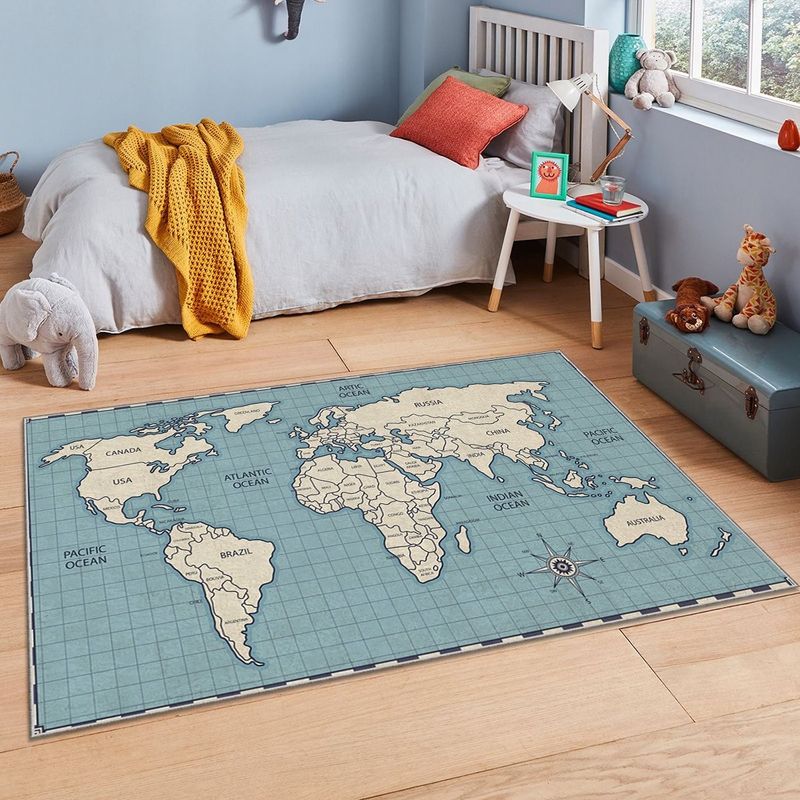 Casa si Gradina - Textile si covoare - Covoare - Covoare copii - Covor copii, Conceptum Hypnose, multicolor, 120x180 cm, 100% poliester, antiderapant, 504NGR1487 - Infinity.ro