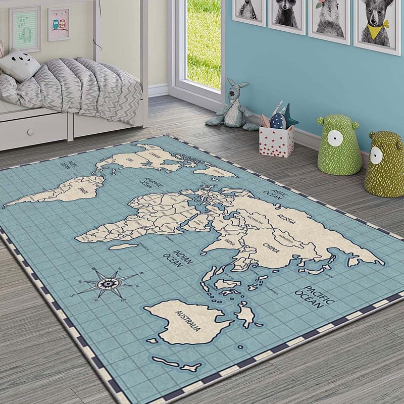 Casa si Gradina - Textile si covoare - Covoare - Covoare copii - Covor copii, Conceptum Hypnose, multicolor, 120x180 cm, 100% poliester, antiderapant, 504NGR1487 - Infinity.ro